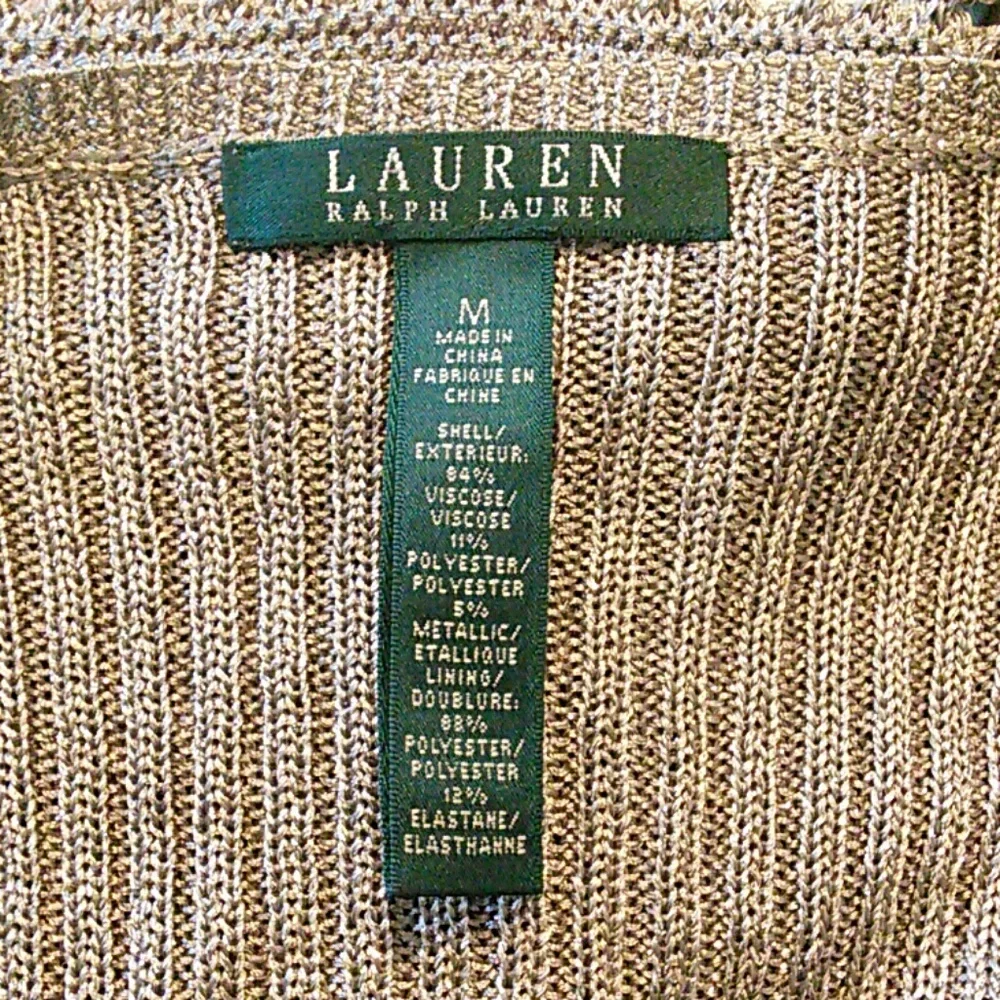 Lauren Ralph Lauren Metallic Pointelle Dress - Picture 7 of 7